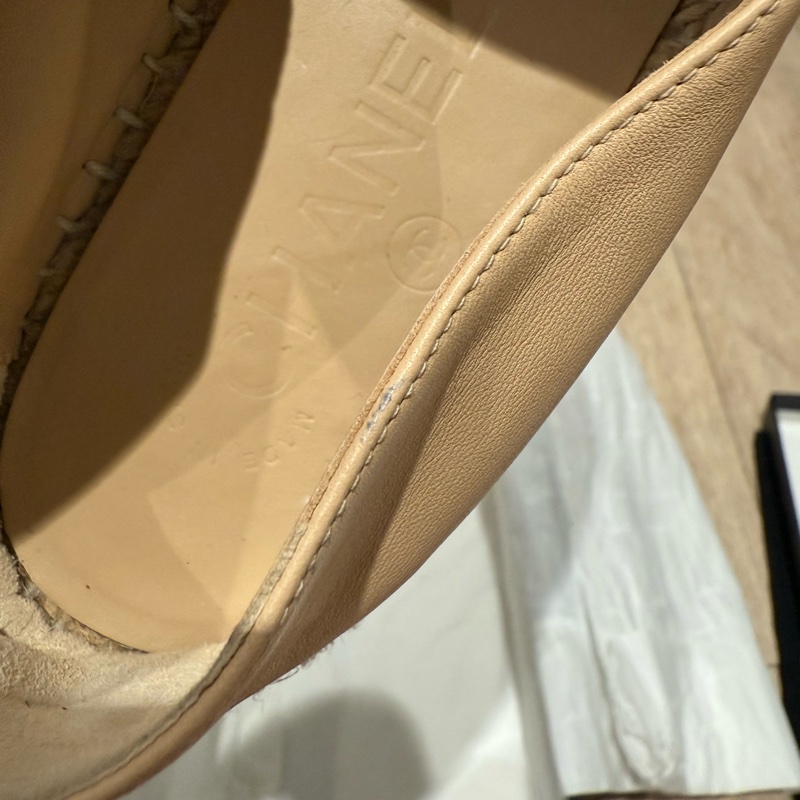 Chanel 草編鞋36號-12