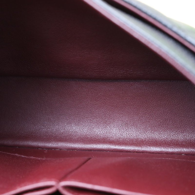 CHANEL CF口蓋包中號25.5黑色荔枝牛皮24開銀扣肩背包-2