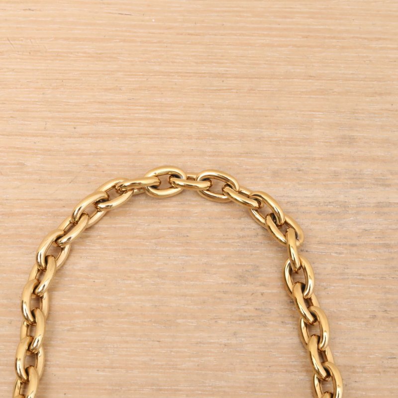 LOUIS VUITTON IVY鏈條腋下包大象灰牛皮金扣晶片肩背包-2