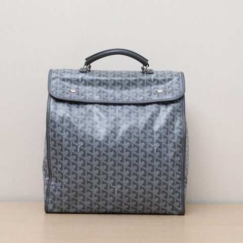 GOYARD Leger雙肩包33黑色灰色PVC肩背包