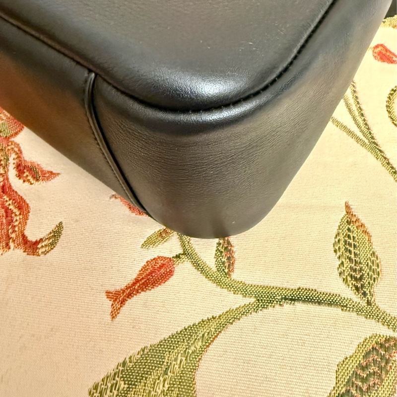 YSL SAINT LAURENT  LE 5 À 7小型粒面皮革柔軟手袋 黑色-8