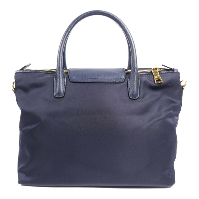 PRADA 尼龍Tessuto金扣手挽肩背兩用袋-1