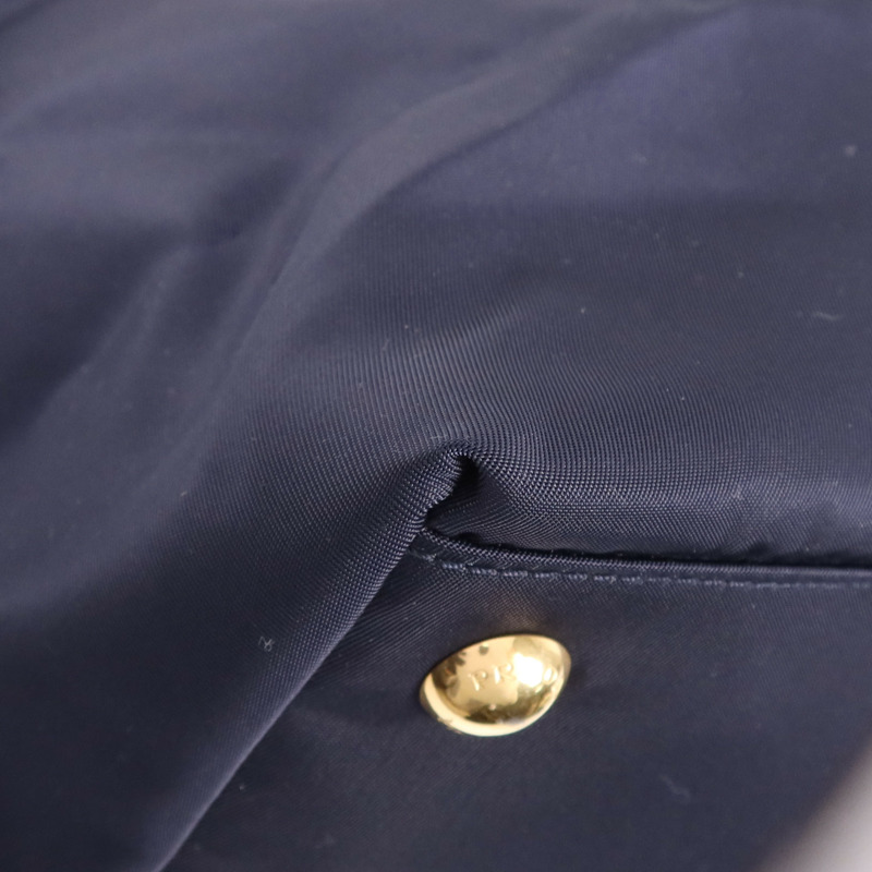 PRADA 尼龍Tessuto金扣手挽肩背兩用袋-5