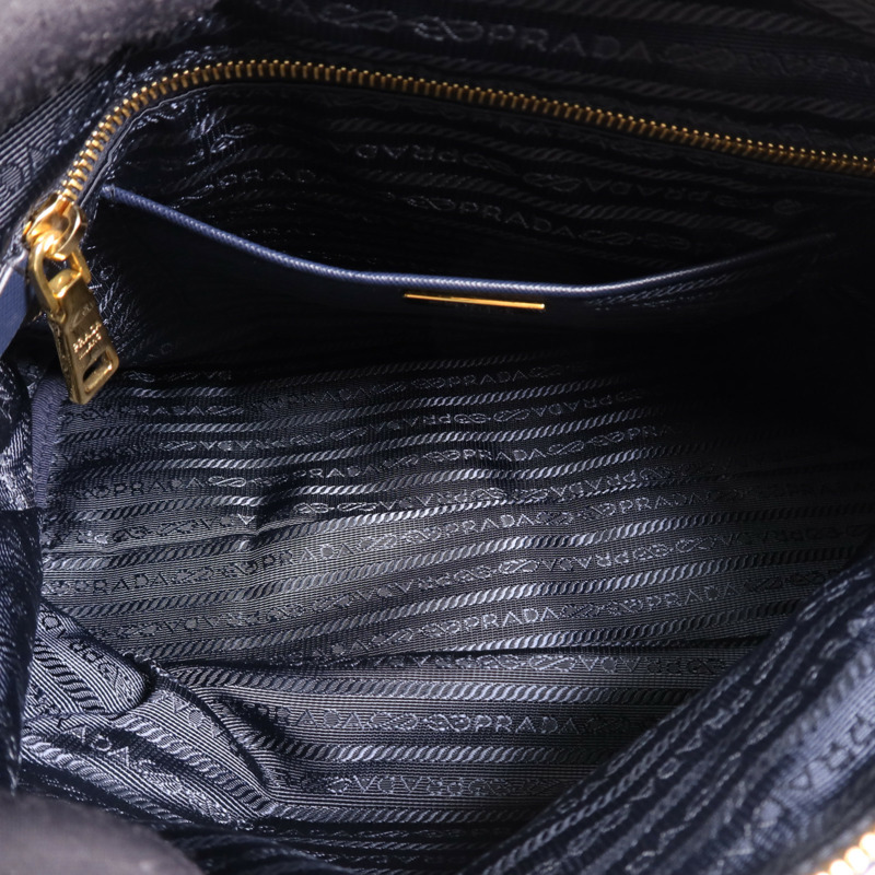 PRADA 尼龍Tessuto金扣手挽肩背兩用袋-10