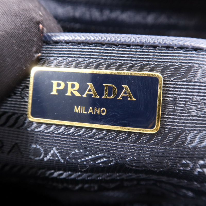 PRADA 尼龍Tessuto金扣手挽肩背兩用袋-11