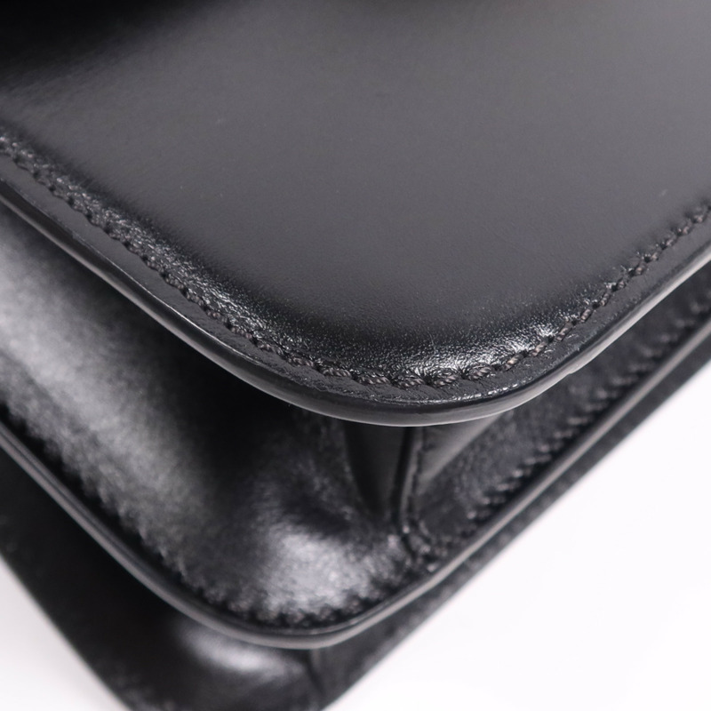 Valentino 牛皮皮革Shoulder Bag銀扣肩背袋-5