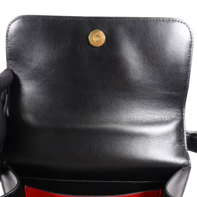 Valentino 牛皮皮革Shoulder Bag銀扣肩背袋-12