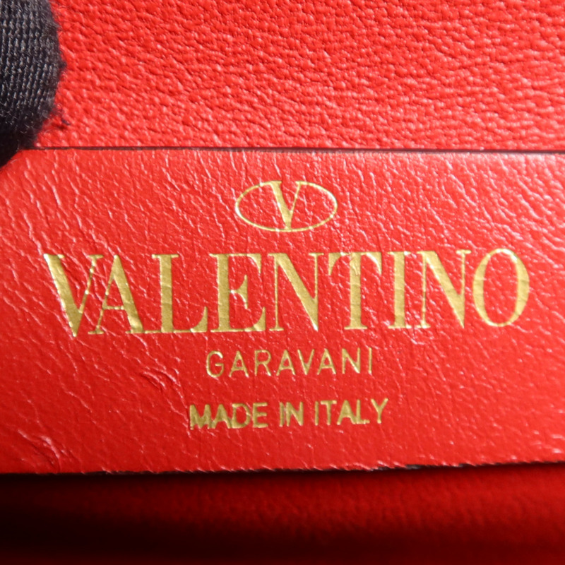 Valentino 牛皮皮革Shoulder Bag銀扣肩背袋-14