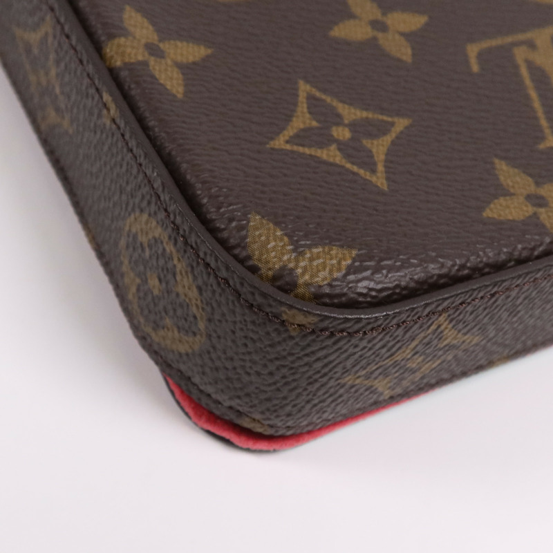 LOUIS VUITTON Monogram Felicie Pochette金扣鏈帶肩背袋-8