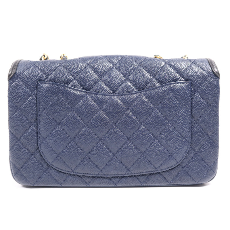 CHANEL 牛皮皮革Filigree Chain Bag金扣鏈帶肩背袋-1