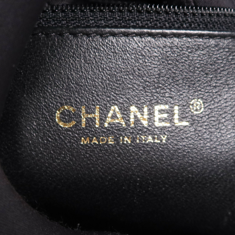 CHANEL 牛皮皮革Filigree Chain Bag金扣鏈帶肩背袋-13