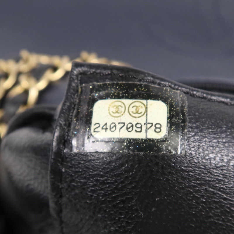 CHANEL 牛皮皮革Filigree Chain Bag金扣鏈帶肩背袋-14