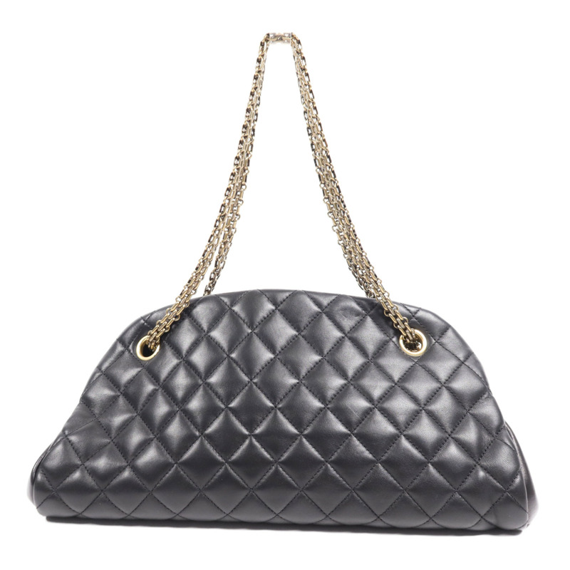 CHANEL 牛皮皮革Chain Shoulder Bag金扣鏈帶肩背袋-1