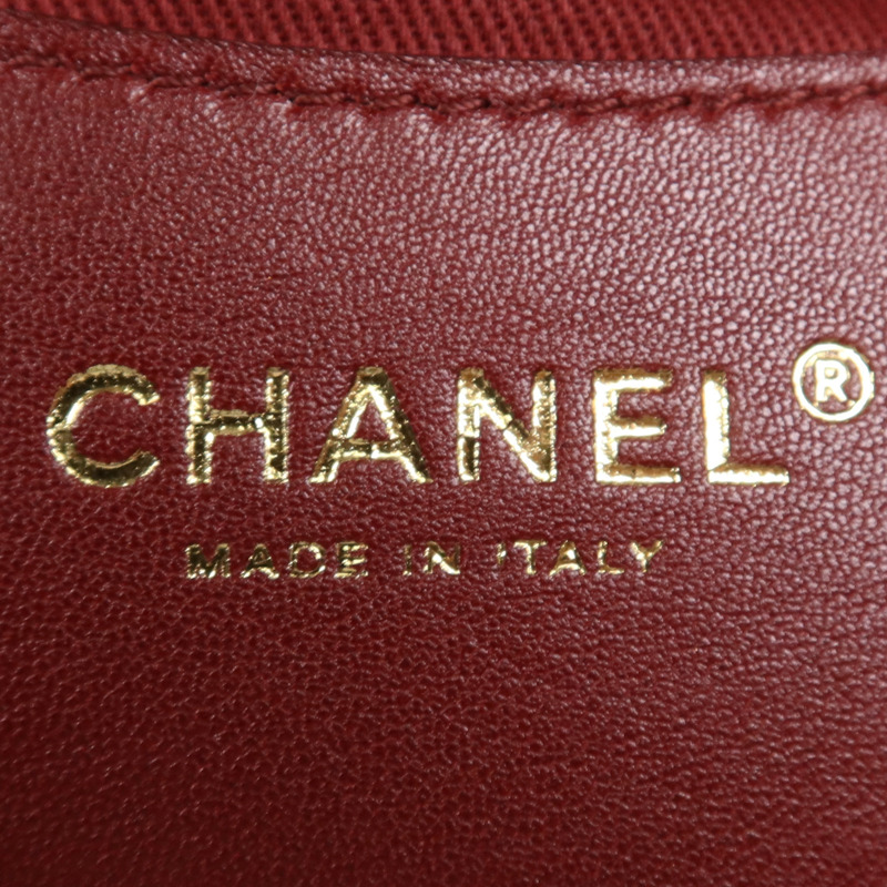 CHANEL 牛皮皮革Chain Shoulder Bag金扣鏈帶肩背袋-5