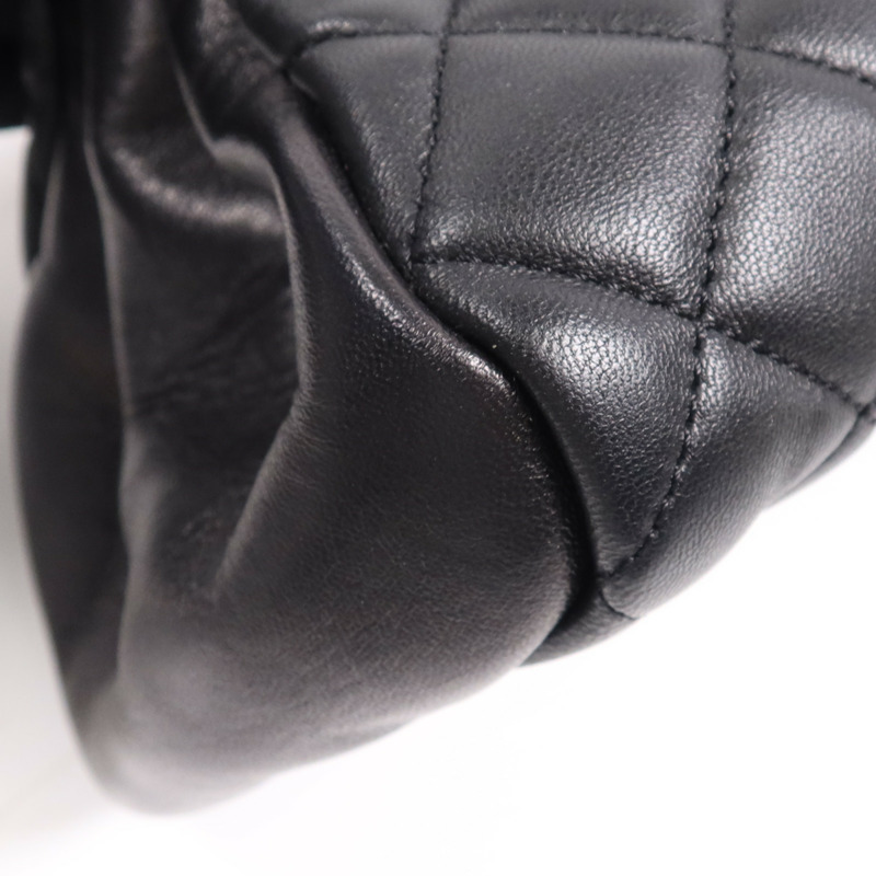 CHANEL 牛皮皮革Chain Shoulder Bag金扣鏈帶肩背袋-10