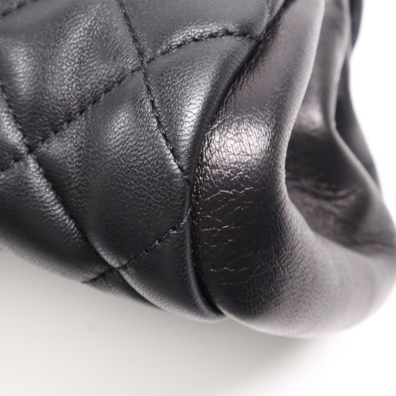 CHANEL 牛皮皮革Chain Shoulder Bag金扣鏈帶肩背袋-11