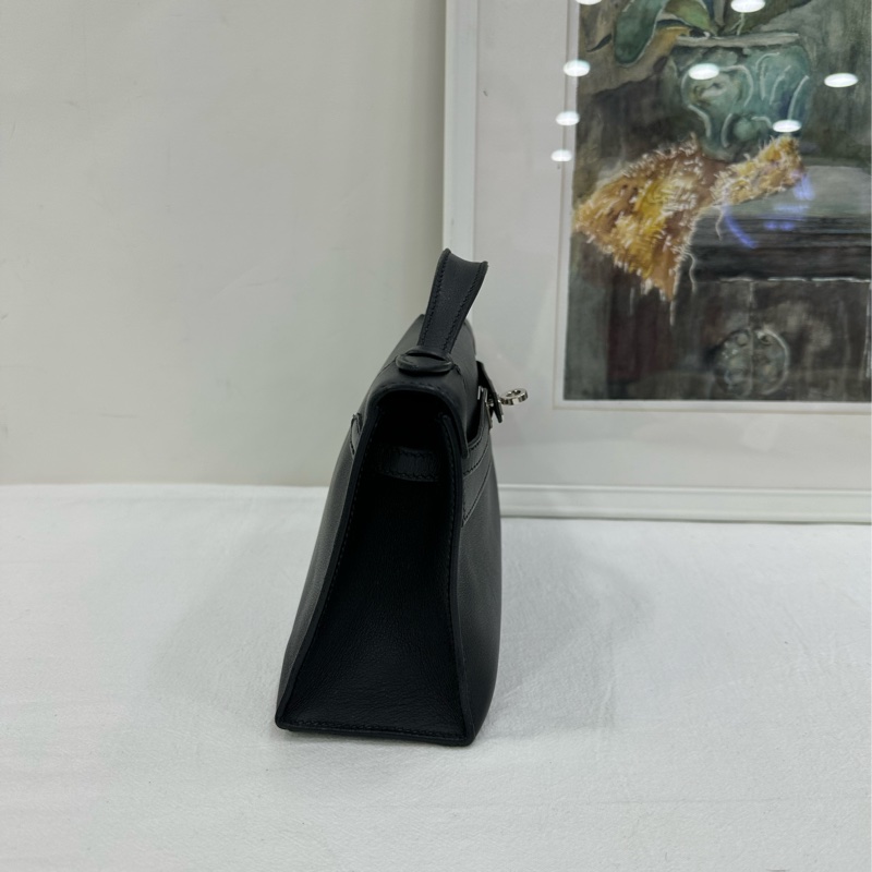 Hermes 愛馬仕 mini Kelly 黑銀世代 Swift皮 D刻-3