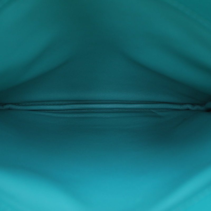 HERMES Aline馬夫包Mini19U1維羅納綠Swift皮D刻銀扣肩背包-2