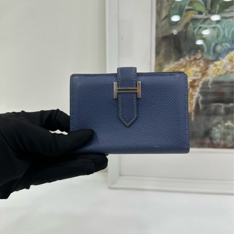 Hermes 愛馬仕卡包 bearn錢包，銀扣，C刻-5