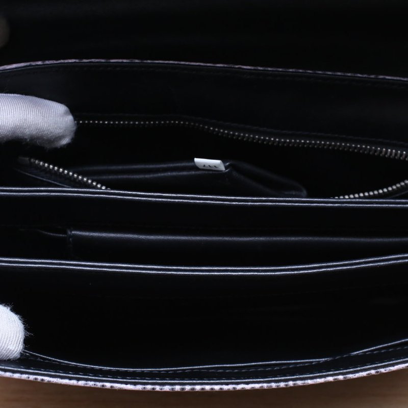 PRADA 漸變色蜥蜴皮銀扣prada喜馬拉雅澤巨手提包肩背包-3