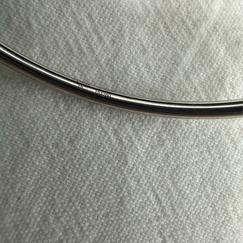 Piaget/伯爵 時來運轉系列開口環 手鐲18k白金材質搭配鑲嵌20顆鑽 15碼 17年卡-4