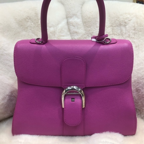 DELVAUX 28桃紅色 手提 單肩XB874