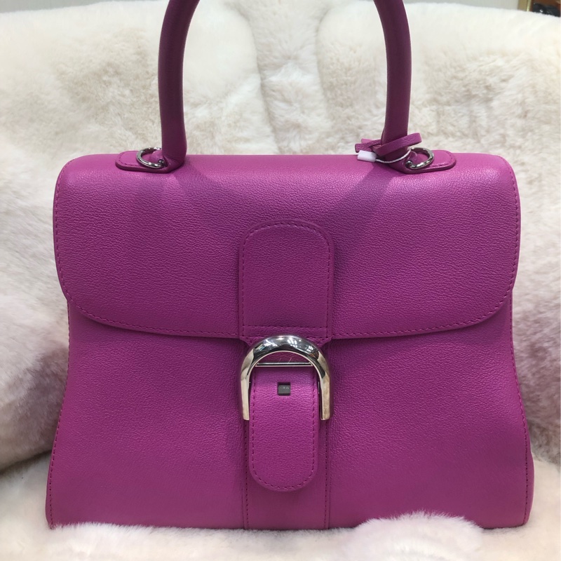 DELVAUX 28桃紅色 手提 單肩XB874-0