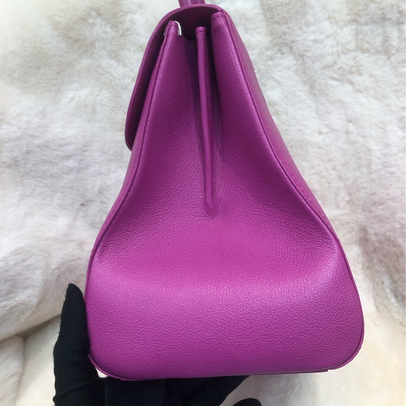 DELVAUX 28桃紅色 手提 單肩XB874-3