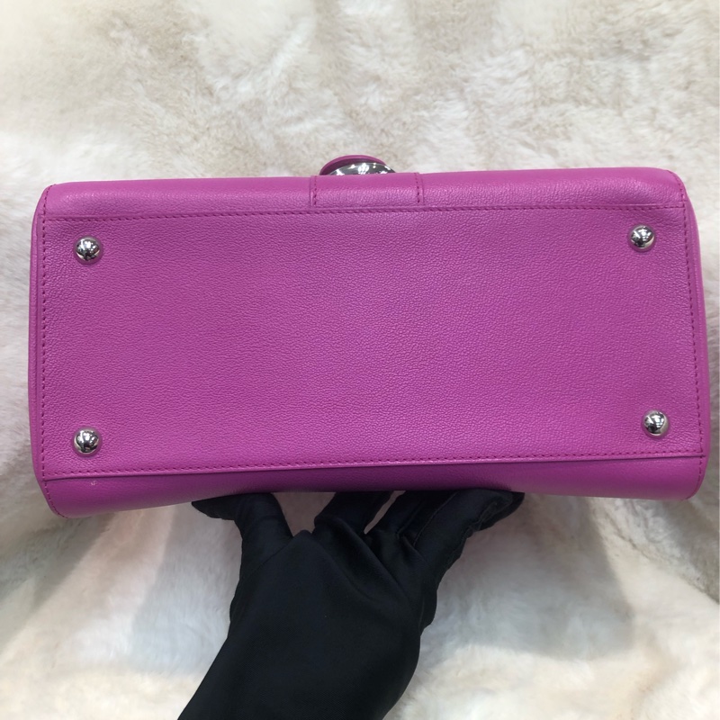 DELVAUX 28桃紅色 手提 單肩XB874-4