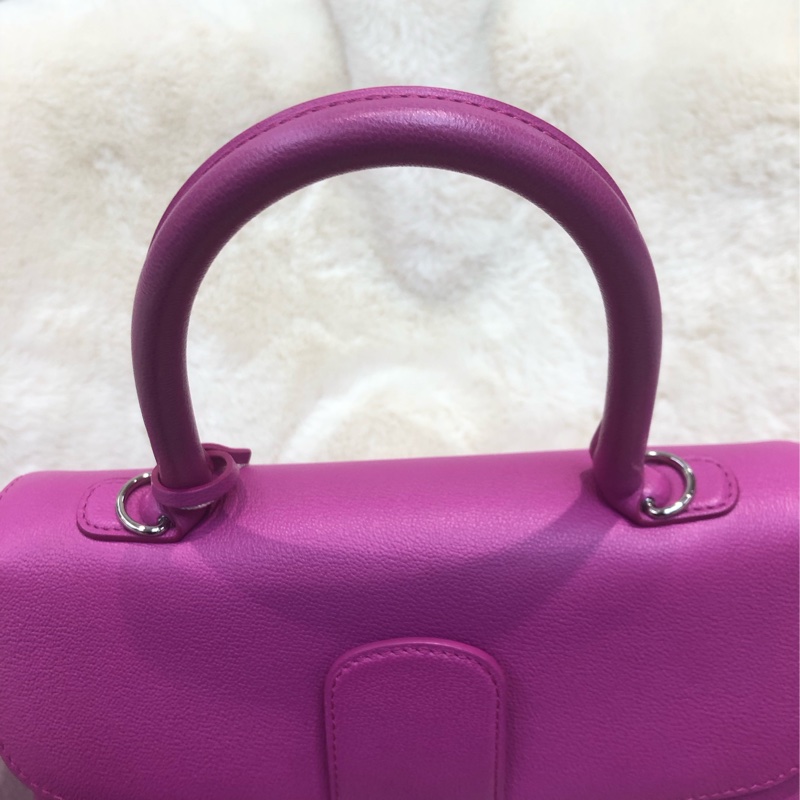 DELVAUX 28桃紅色 手提 單肩XB874-6
