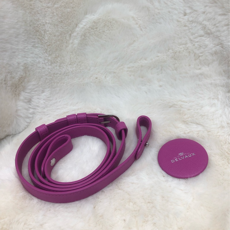 DELVAUX 28桃紅色 手提 單肩XB874-8