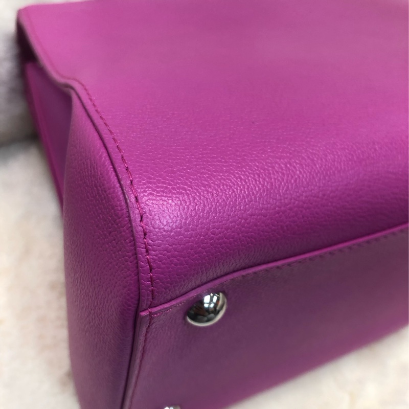 DELVAUX 28桃紅色 手提 單肩XB874-10