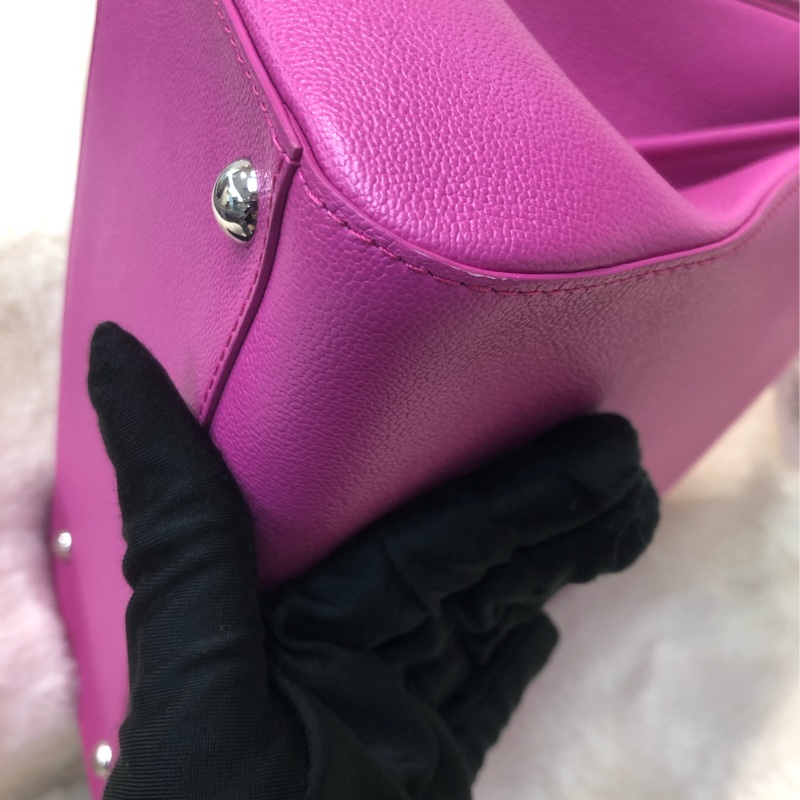 DELVAUX 28桃紅色 手提 單肩XB874-12