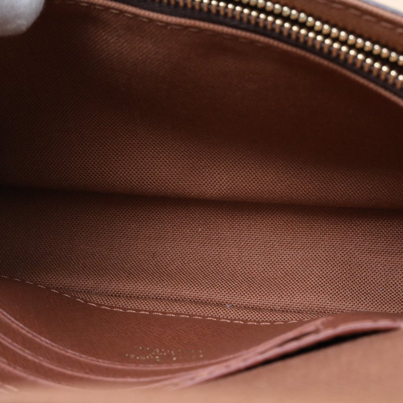 LOUIS VUITTON IVY鏈條腋下包老花PVC金扣晶片肩背包-3