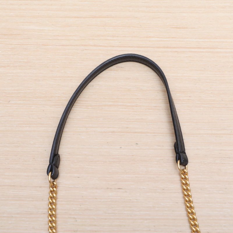 FENDI Baguette法棍包Mini黑色羊皮肩背包-2