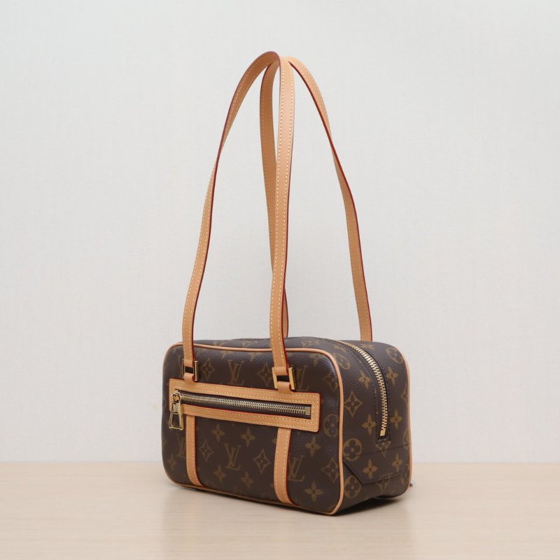 LOUIS VUITTON CITÉ矩形手袋老花PVC金扣晶片肩背包-3