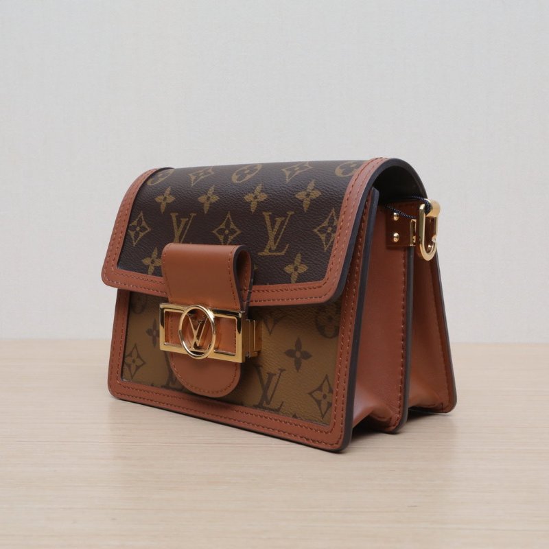 LOUIS VUITTON Dauphine達芙妮Mini20老花PVC晶片肩背包-3