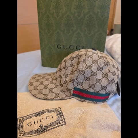 gucci 鴨舌帽 老花款