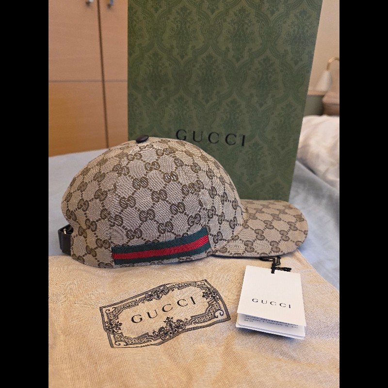 gucci 鴨舌帽 老花款-10
