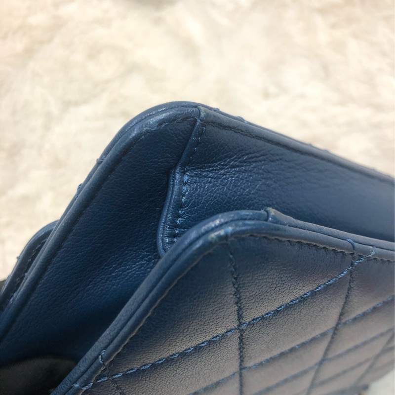 Chanel 藍色大琺瑯扣鏈條包 XB891-8