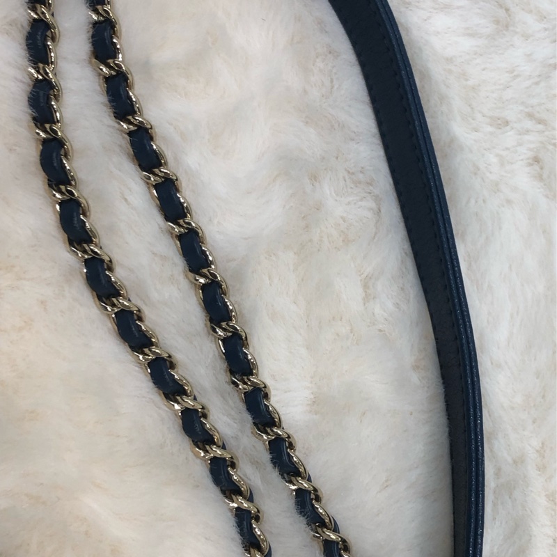 Chanel 藍色大琺瑯扣鏈條包 XB891-13