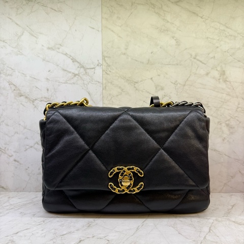 CHANEL 黑金19BAG 26CM _ 28