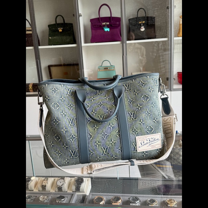 Lv Weekend Tote 水洗牛仔-0
