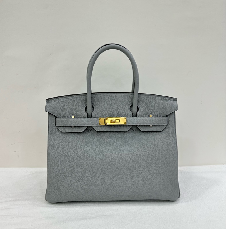 Hermes 愛馬仕 birkin30 冰川藍 togo W 刻 全新 2025.1 購證-1