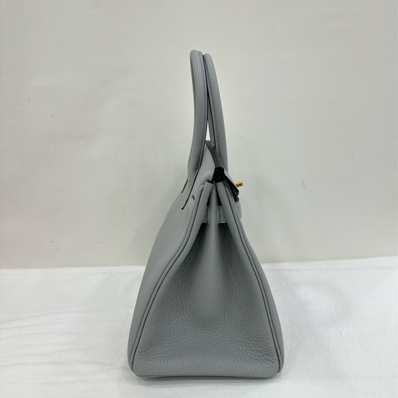 Hermes 愛馬仕 birkin30 冰川藍 togo W 刻 全新 2025.1 購證-3