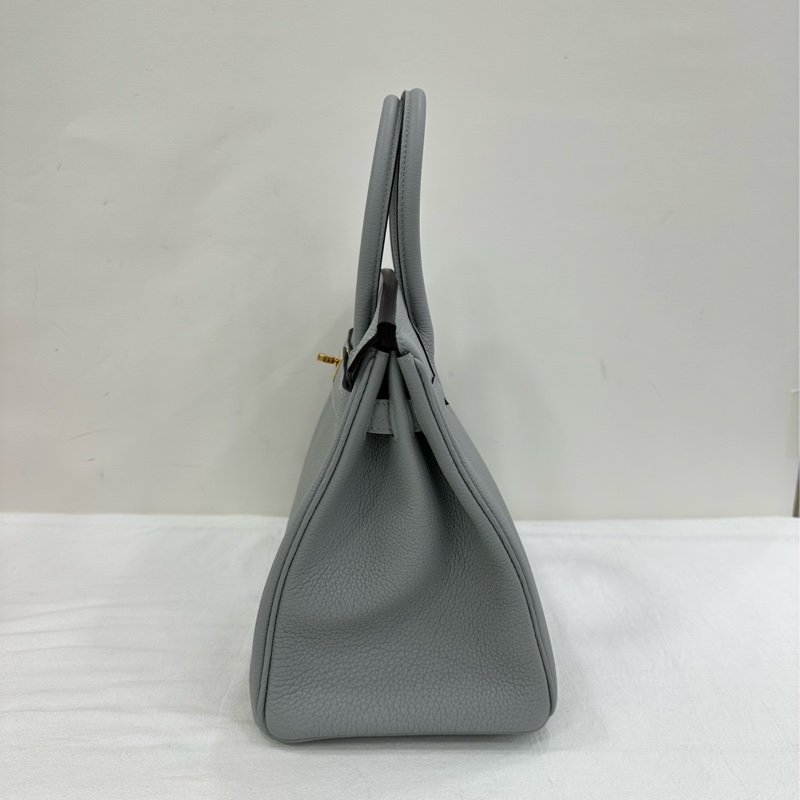 Hermes 愛馬仕 birkin30 冰川藍 togo W 刻 全新 2025.1 購證-4