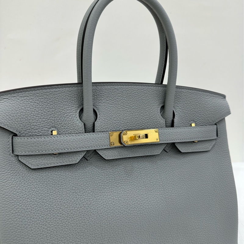 Hermes 愛馬仕 birkin30 冰川藍 togo W 刻 全新 2025.1 購證-5