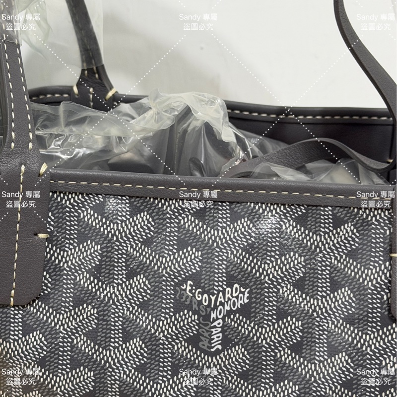 🩶Goyard mini tote 菜籃 灰色 全新全配🩶-3