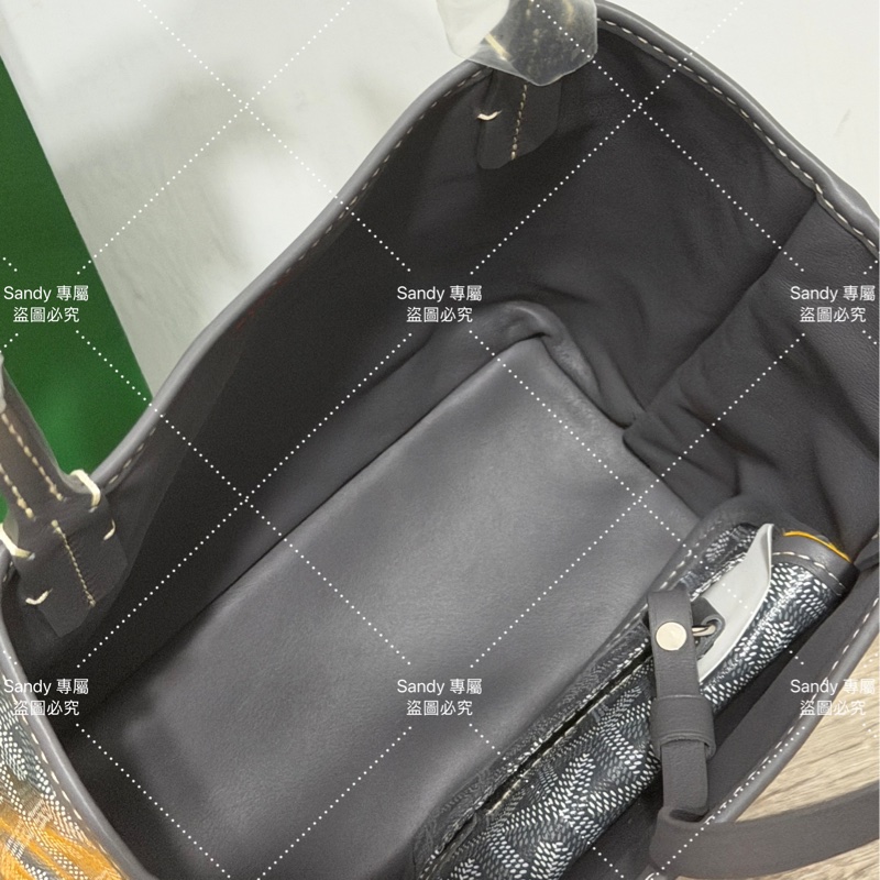 🩶Goyard mini tote 菜籃 灰色 全新全配🩶-16