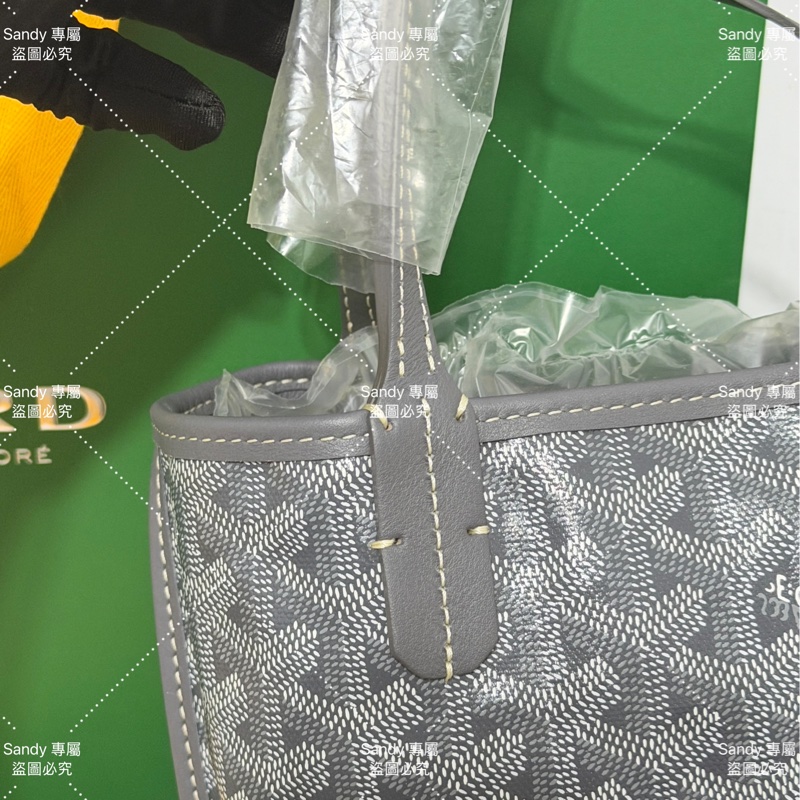 🩶Goyard mini tote 菜籃 灰色 全新全配🩶-31